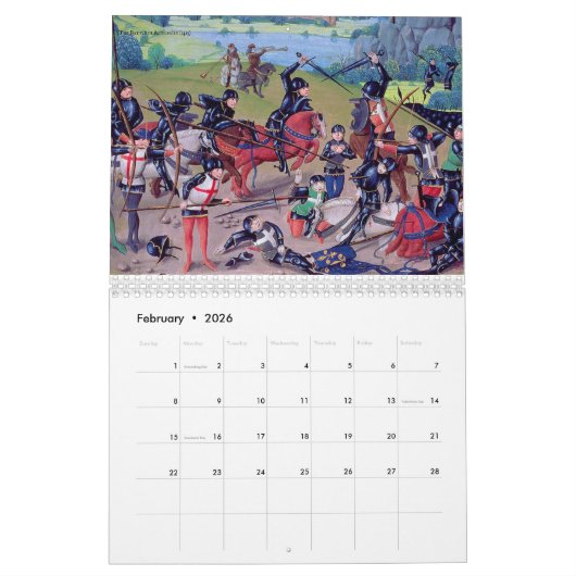 Grote Britse veldslagen Kalender (Feb 2026)