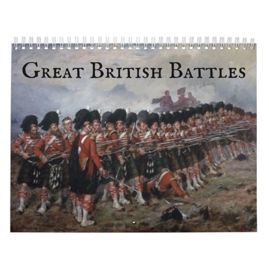 Grote Britse veldslagen Kalender (Hoes)
