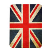 Grote Britse vlag in Grunge Magneet (Verticaal)