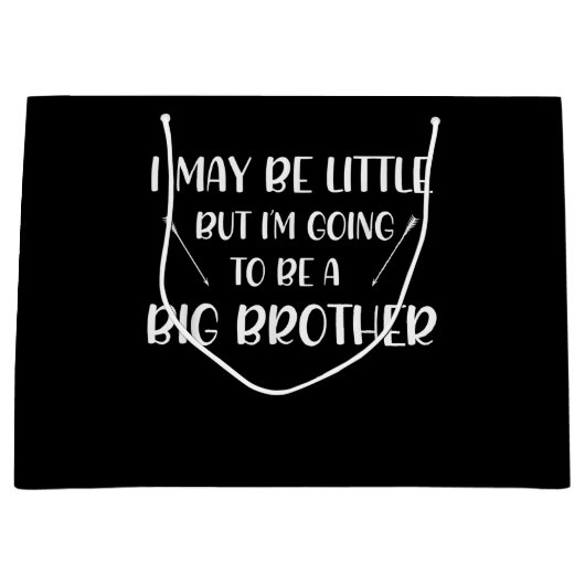 Grote broeder van de aankondiging van de grootheid groot cadeauzakje (Voorkant)
