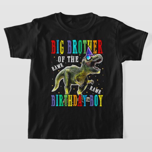GROTE BROEDER VAN DE BRITSE jongen Dinosaur T-shirt (Laagn)