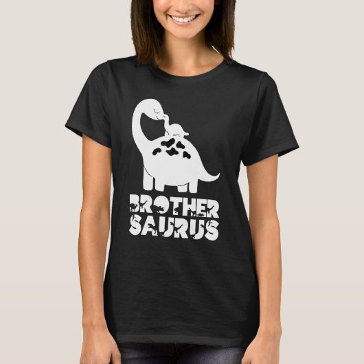 Grote Broederosaurus Rex Kleine Broer Saurus Bro D T-shirt (Voorkant)
