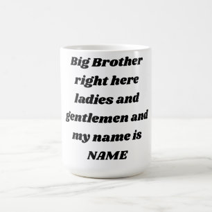 Grote Broer Aangepaste Naam – Krachtig Familie Des Koffiemok