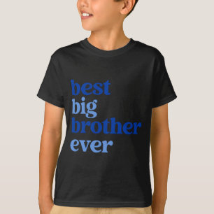 Grote Broer Altijd Grijs Met Blauwe Tekst Jongens T-shirt
