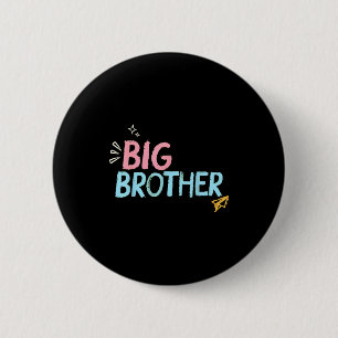 Grote Broer Baby Broer Jongen Zwangerschap Dag Van Ronde Button 5,7 Cm