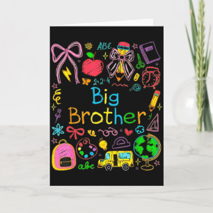 Grote Broer Baby Broer Jongen Zwangerschap Docent Kaart