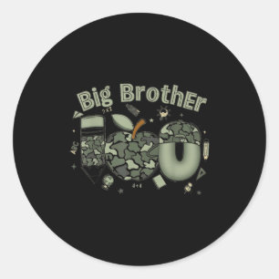 Grote Broer Baby Broer Jongen Zwangerschap Jongen Ronde Sticker