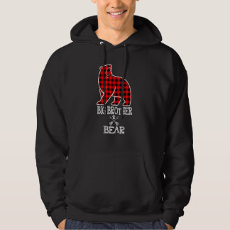 Grote broer Beer Kerst Pyjama Rood Geruit Buffel Hoodie