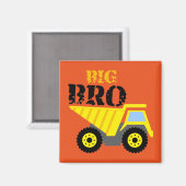 Grote Broer Constructie Gele Dump Truck Magneet (Voorkant / Achterkant)