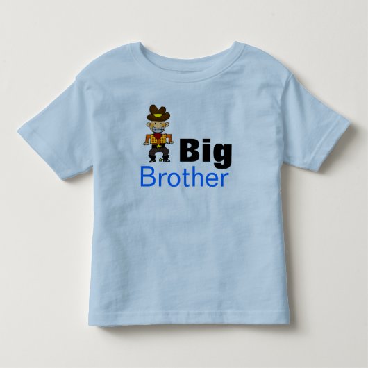 Grote broer (cowboy) kinder shirts (Voorkant)
