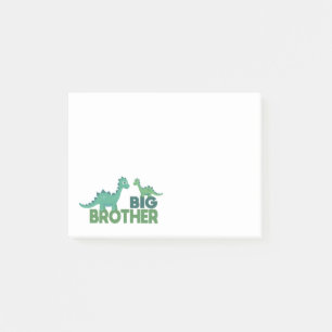 Grote broer dinosaur cartoon diersibling post-it® notes