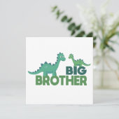 Grote broer dinosaur cartoon jongens, dino sibling (Staand voorkant)
