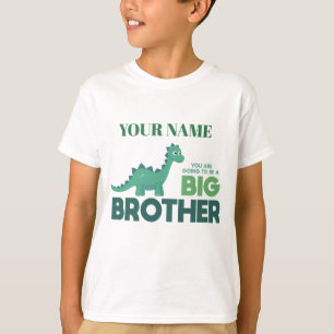 Grote broer dinosaur kinder jongen cartoon t-shirt