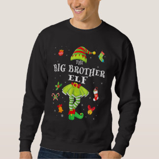 Grote Broer Elf Kerst Familie Matching Cute Xma Trui
