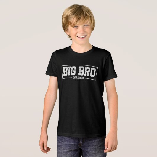 grote broer Est. 2026 - Bro 2026 laden grote bro Tri-Blend Shirt (Voorkant volledig)