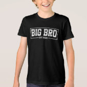 grote broer Est. 2026 - Bro 2026 laden grote bro Tri-Blend Shirt (Voorkant)