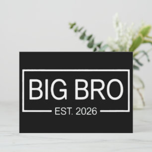 Grote Broer Gesticht 2026 Nieuwe zwangerschap van  Kaart