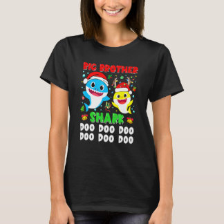 Grote Broer Haai Kerst Doo Doo Familie Matchin T-shirt