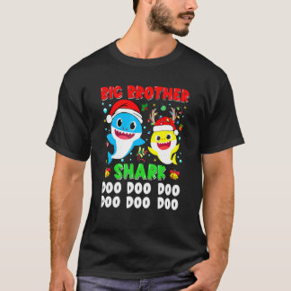 Grote Broer Haai Kerst Doo Doo Familie Matchin T-shirt