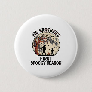 Grote Broer Halloween Eerste Griezelige Seizoen Vi Ronde Button 5,7 Cm