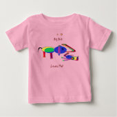 Grote broer houdt van mij Baby T-Shirt (Voorkant)
