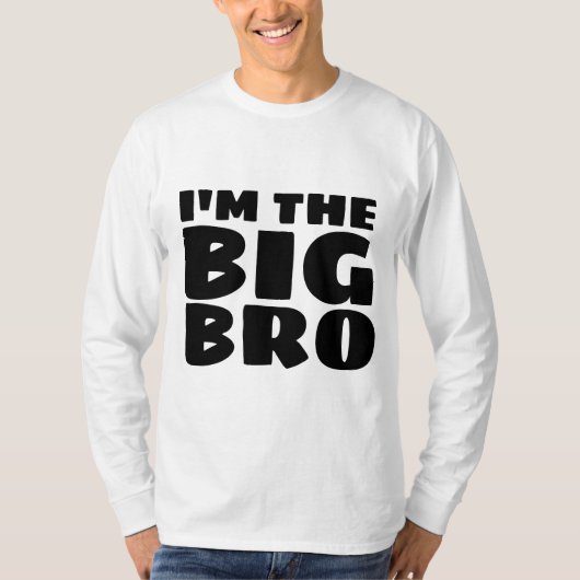 GROTE BROER IK BEN DE GROOTSTE BRO T-Shirts (Voorkant)