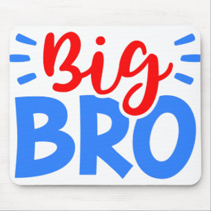 GROTE BROER in Rood en Blauw Muismat