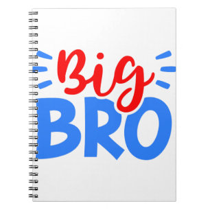 GROTE BROER in rood en blauw Notitieboek