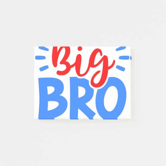 GROTE BROER in Rood en Blauw Post-it® Notes (Voorkant)