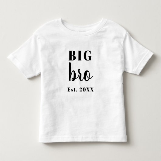 Grote Broer Jaar Kinder Shirts (Voorkant)