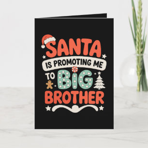 Grote Broer Kerstman Hoed Kerst Aankondiging Xmas