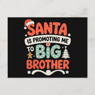 Grote Broer Kerstman Hoed Kerst Aankondiging Xmas