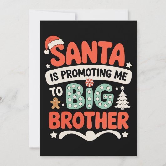 Grote Broer Kerstman Hoed Kerst Aankondiging Xmas (Voorkant)