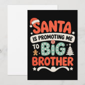 Grote Broer Kerstman Hoed Kerst Aankondiging Xmas (Voorkant / Achterkant)