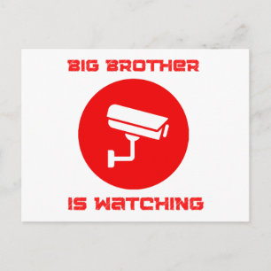 Grote Broer kijkt mee  1984 ingsoc Feestdagenkaart