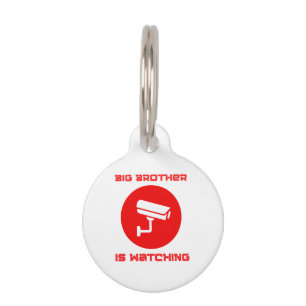 Grote Broer kijkt mee  1984 ingsoc Huisdierpenning