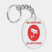 Grote Broer kijkt mee 1984 ingsoc Sleutelhanger (Voorkant Links)