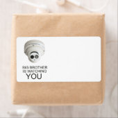 Grote broer kijkt naar je etiket (Insitu)