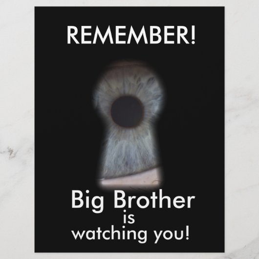 Grote broer kijkt naar je flyer (Voorkant)