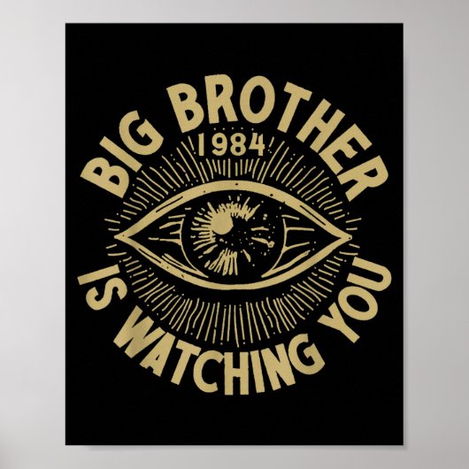 Grote Broer kijkt naar je Poster (Voorkant)