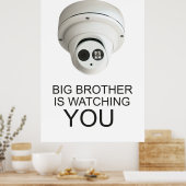 Grote broer kijkt naar je poster (Keuken)