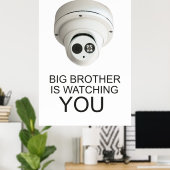 Grote broer kijkt naar je poster (Thuiskantoor)