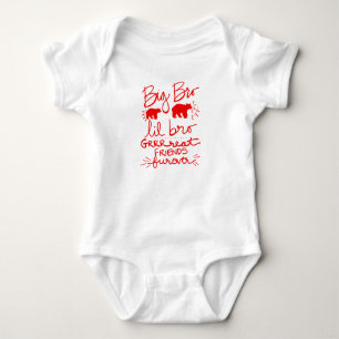 Grote broer Kleine broer beer bijpassende shirts T