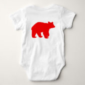 Grote broer Kleine broer beer bijpassende shirts T (Achterkant)