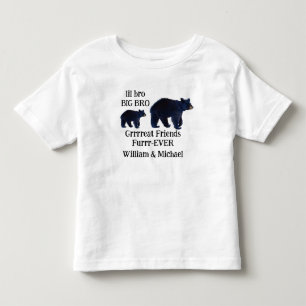 Grote broer Kleine broer beer bijpassende shirts T