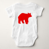 Grote broer Kleine broer beer Overeenkomstige shir Romper (Achterkant)