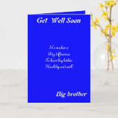 Grote broer krijgt goede wenskaarten kaart (Gele Bloem)