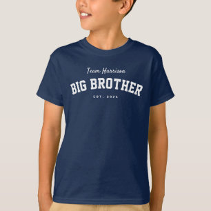 Grote broer leuk sportief gepersonaliseerd t-shirt