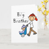 Grote Broer met Weinig Broer Kaart (Gele Bloem)