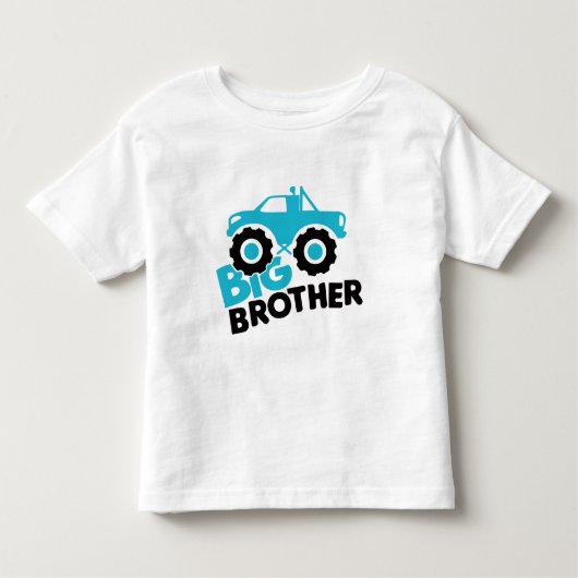 Grote Broer Monster Truck Kinder Shirts (Voorkant)